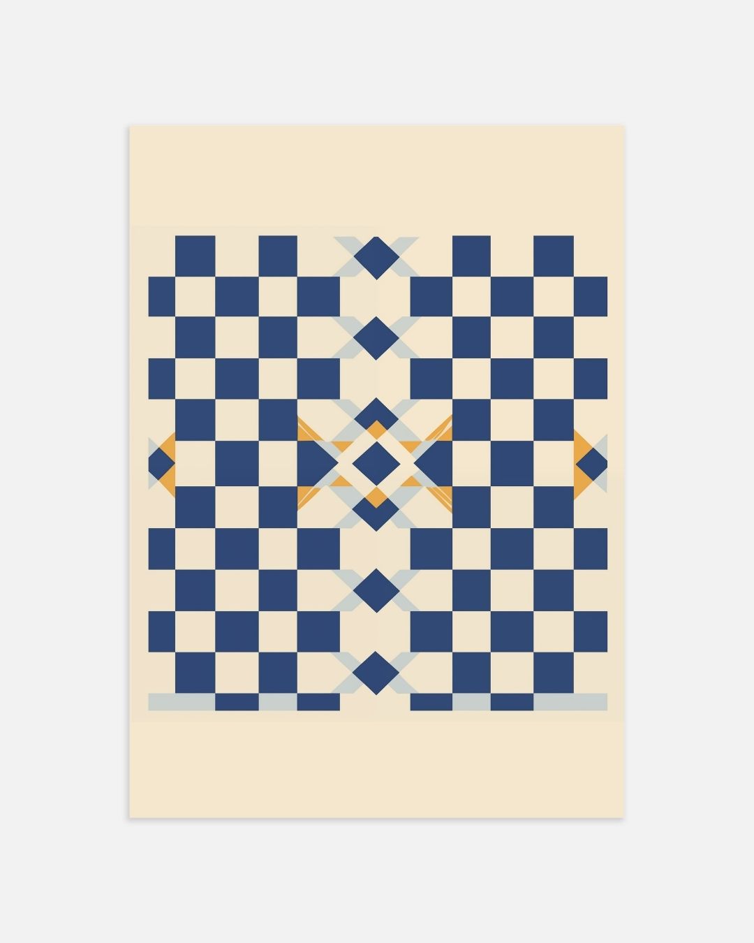 Checkered Balance Poster