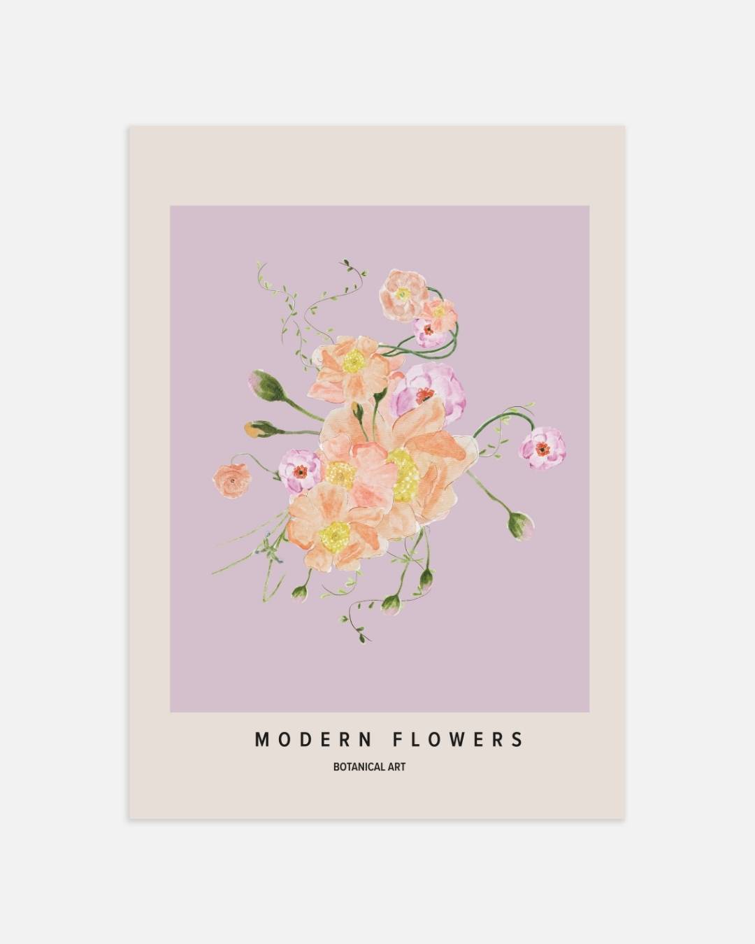 Modern Flowers Poster
