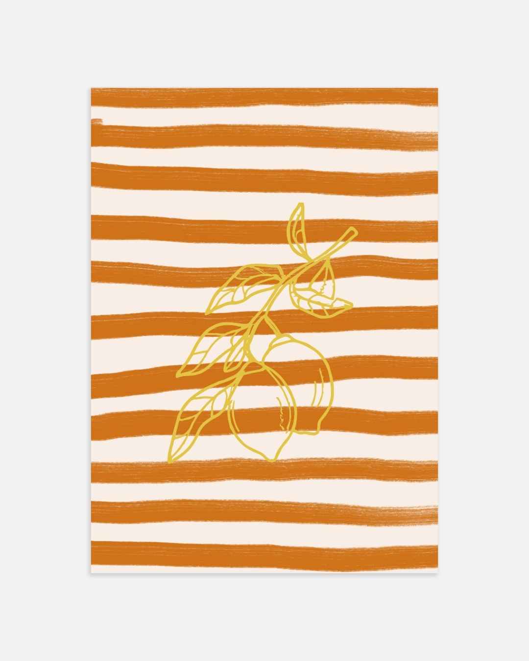 Citrus Stripes Poster