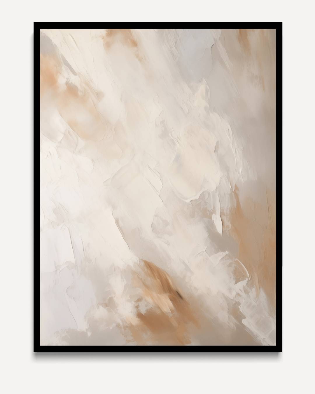 Warme Abstraktion in natürlichen Farben