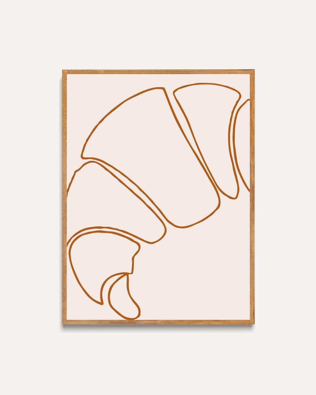 Croissant lijn Poster