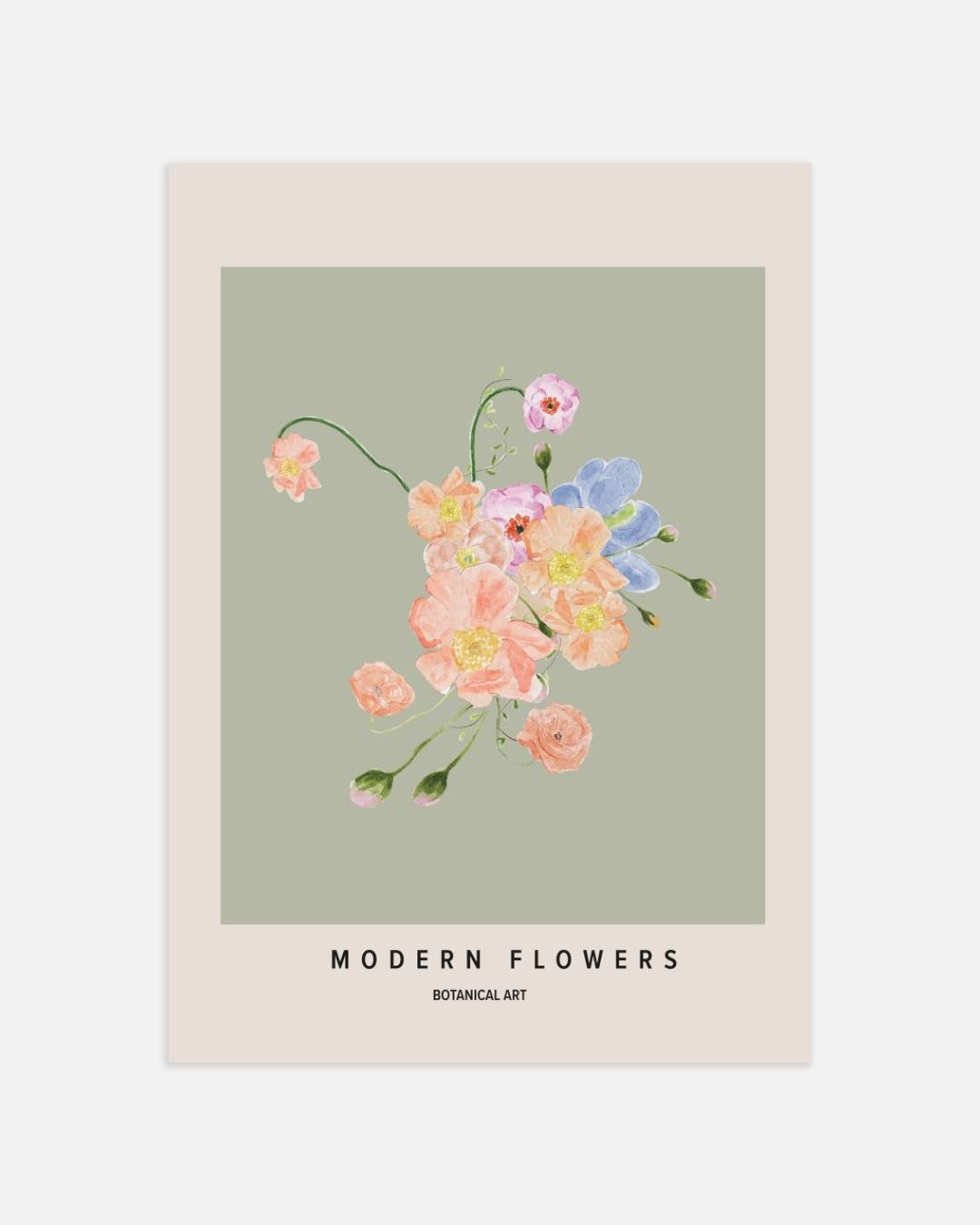 Floral harmony Poster