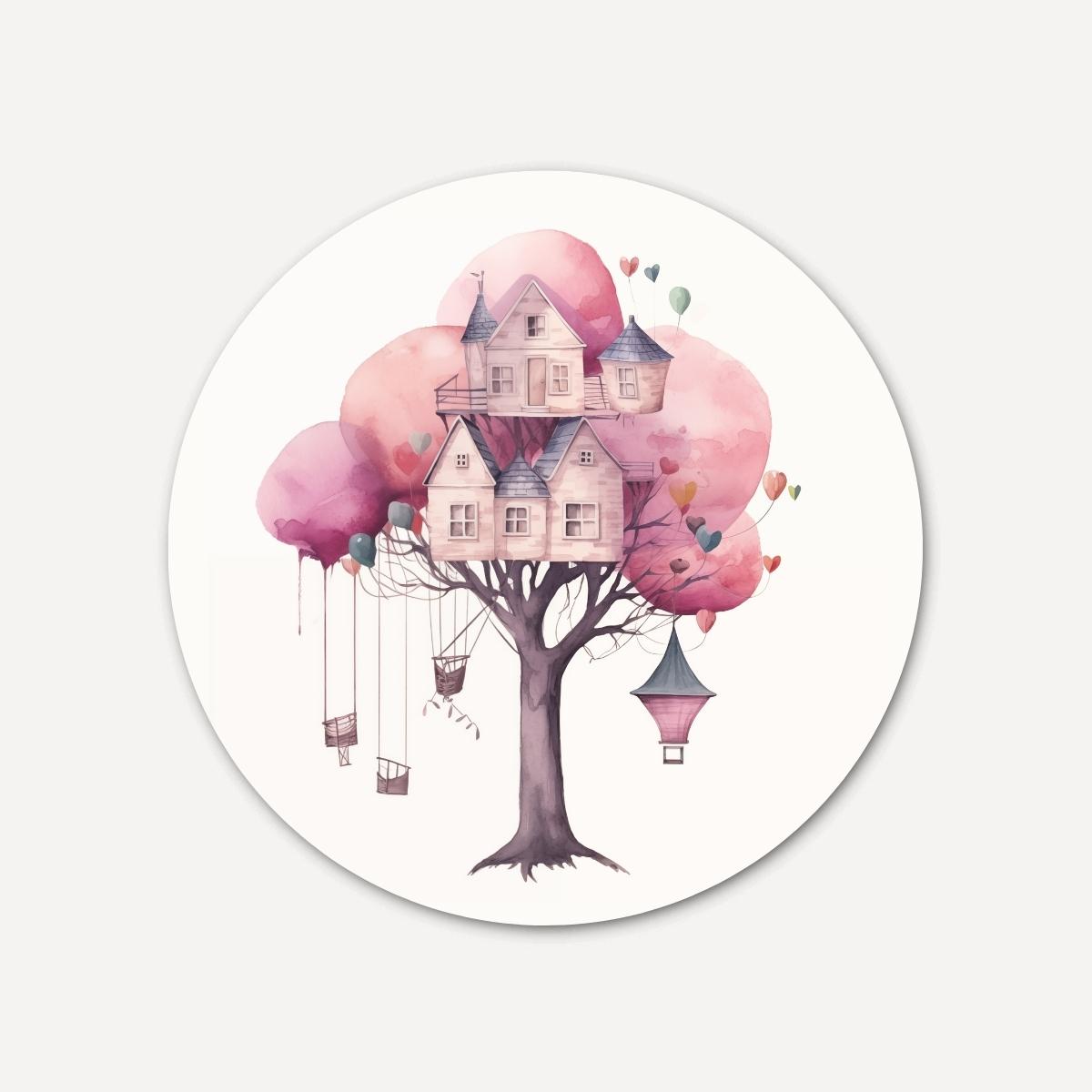 Boomhuis Muurcirkel-WallArtistic