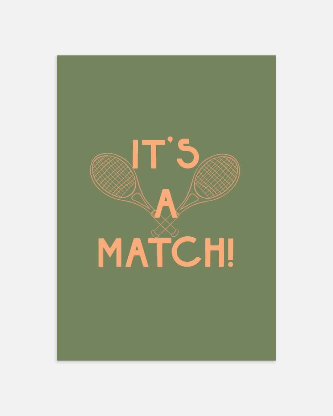 It's a Match Tennis Poster