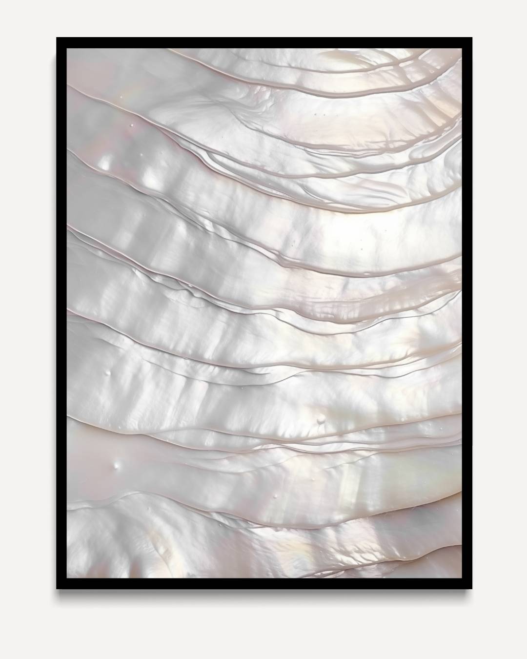Mother of pearl layers in light