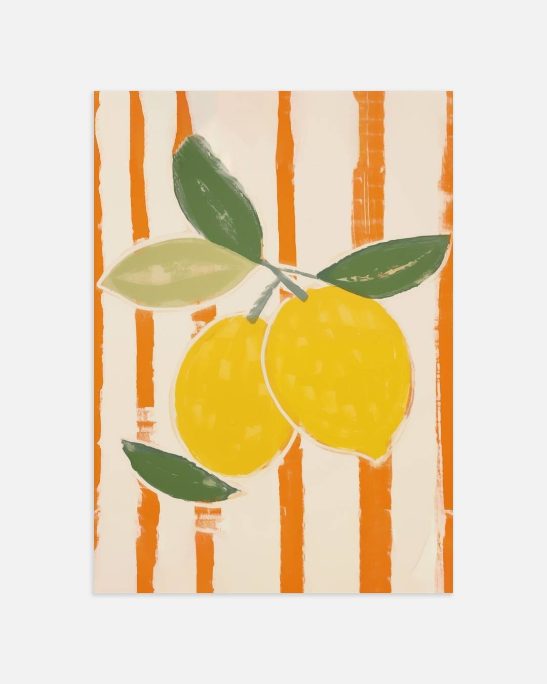 Citroenen met strepen Poster