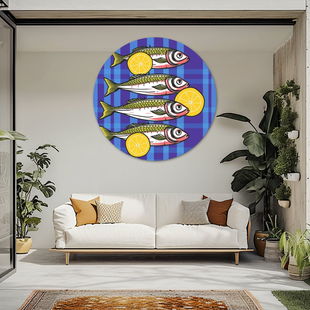 Vrolijke Vissen Muurcirkel-WallArtistic