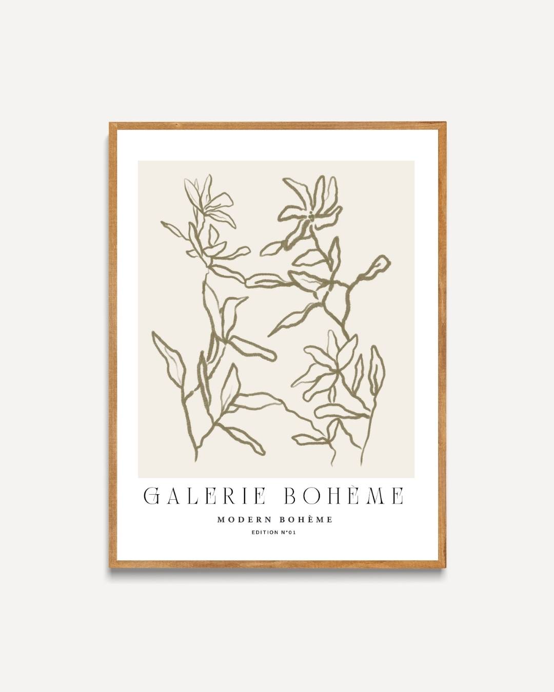 Abstracte flora Poster