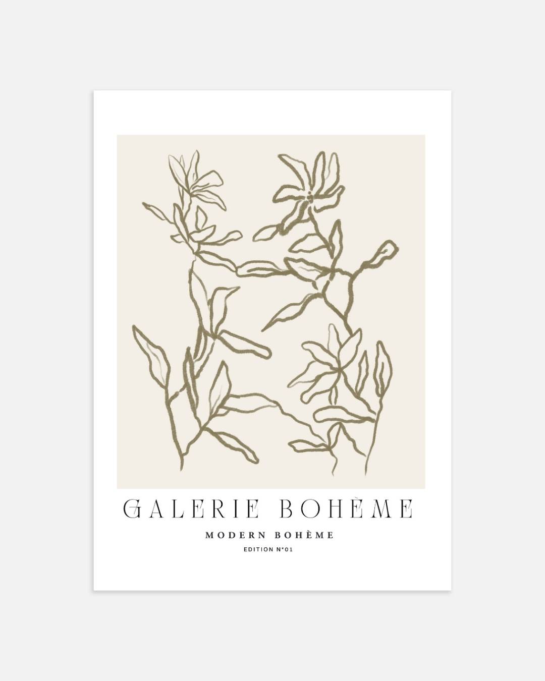 Abstracte flora Poster
