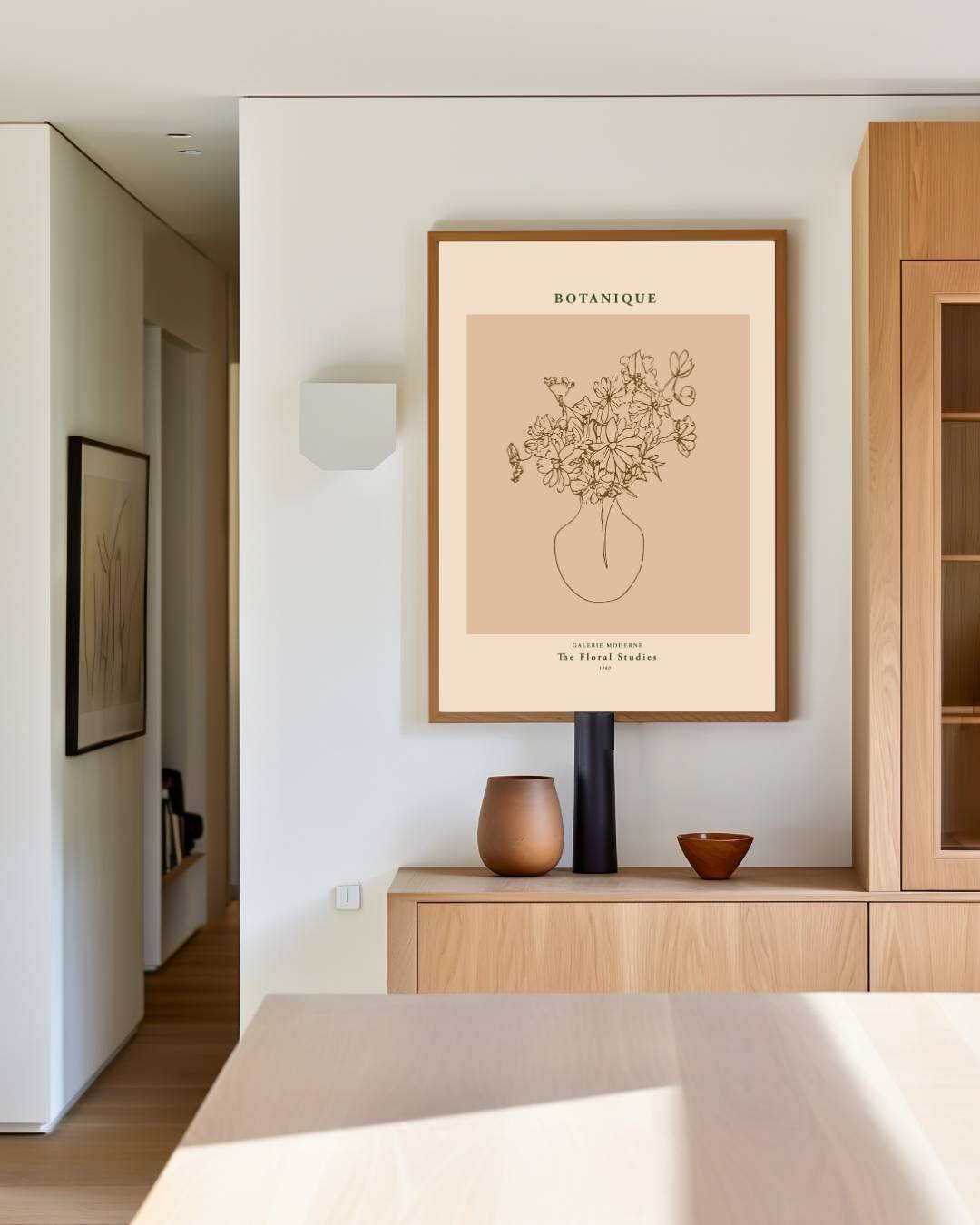 Veldbloemen contouren Poster