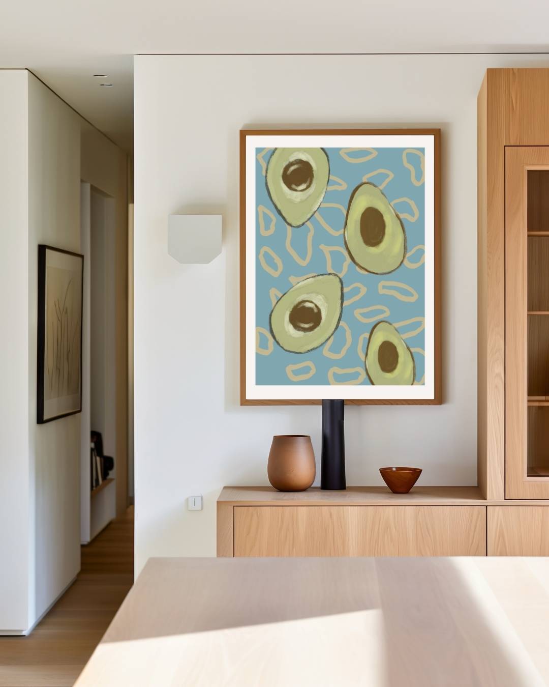 Avocado patroon Poster