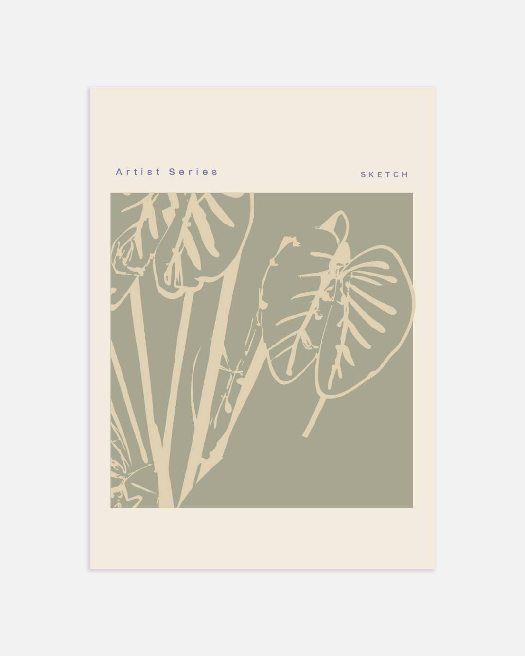 Botanische schets Poster