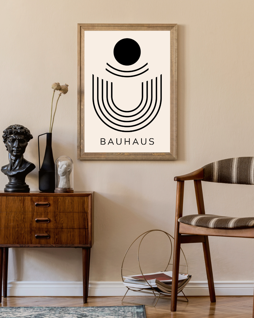 Bauhaus zwarte stip Poster