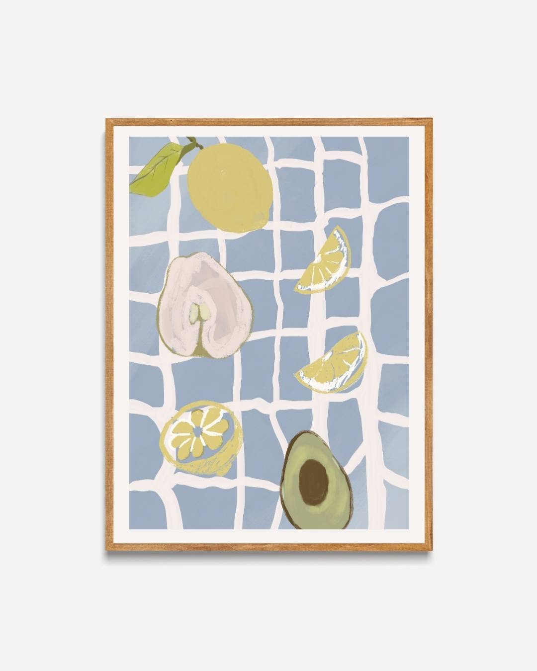 Citrus en zee Poster