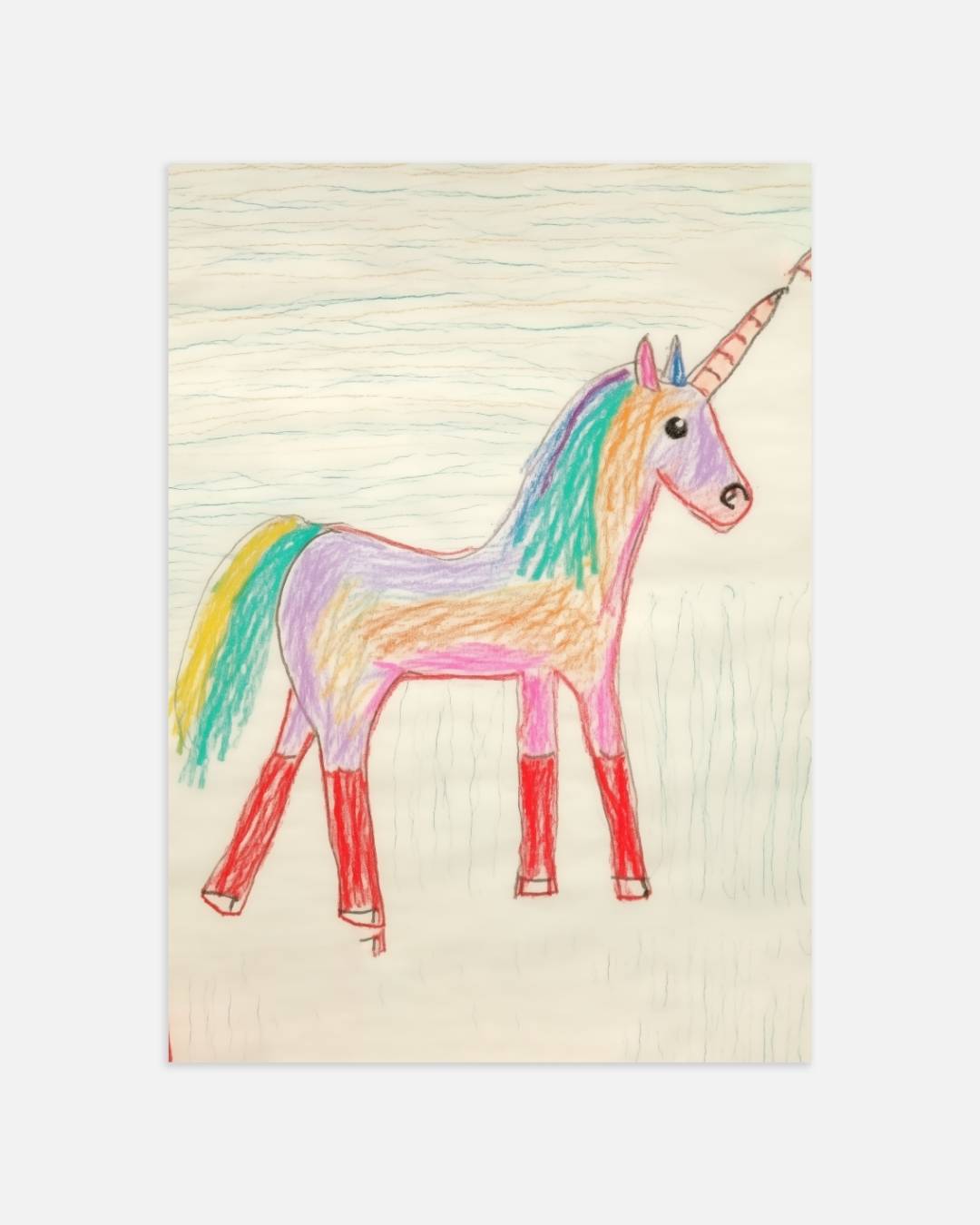 Regenboog eenhoorn Poster