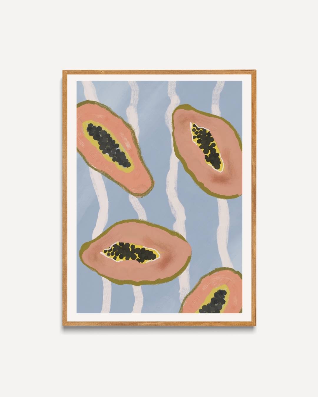 Tropische papaja's Poster