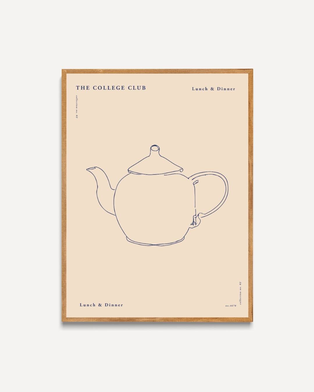 The College Club theepot Poster