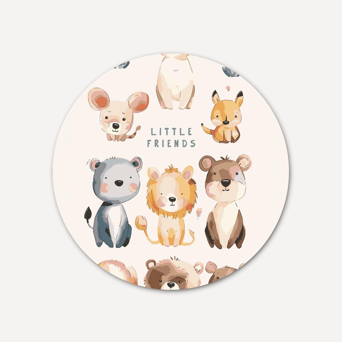 Little friends Muurcirkel-WallArtistic