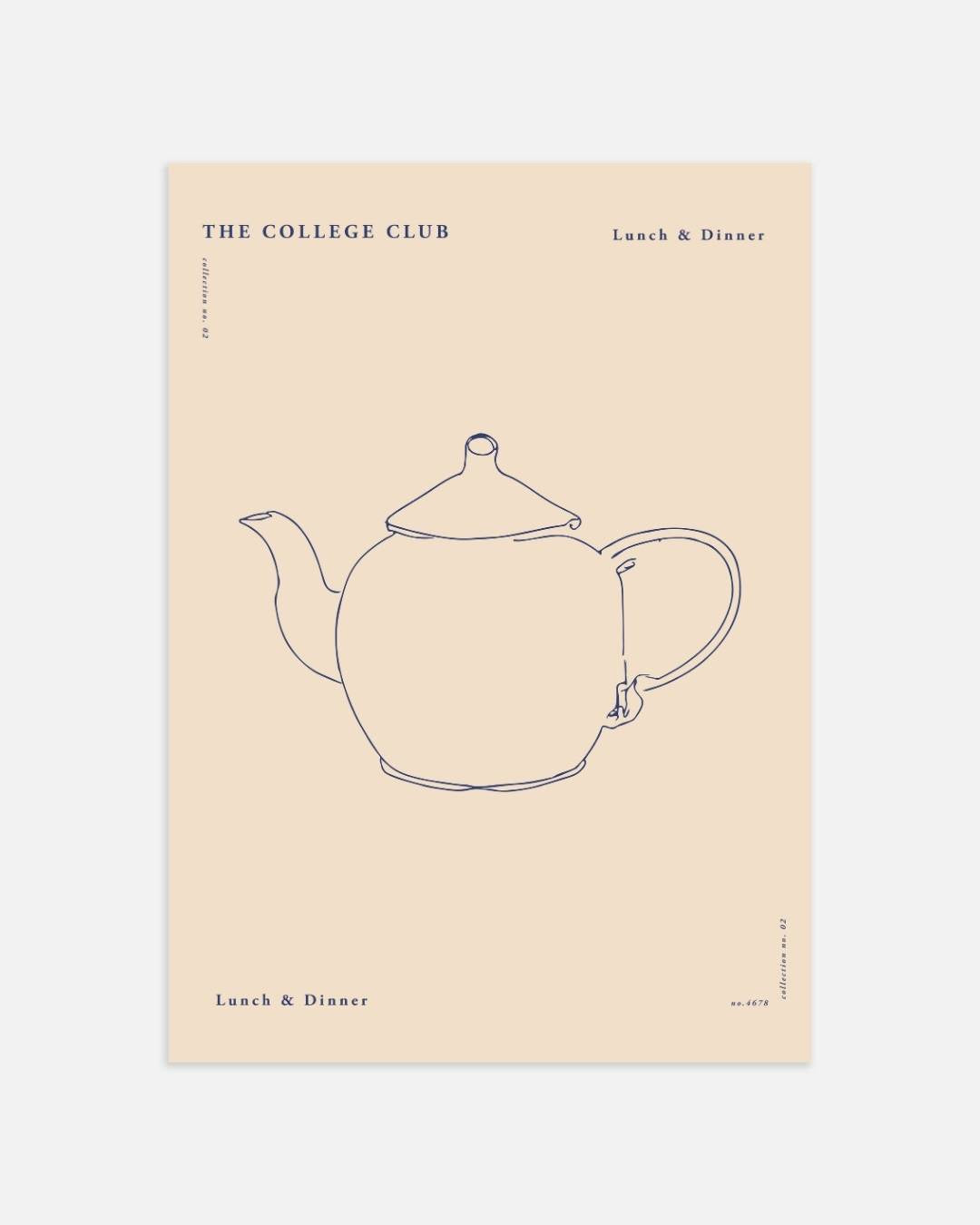 The College Club theepot Poster