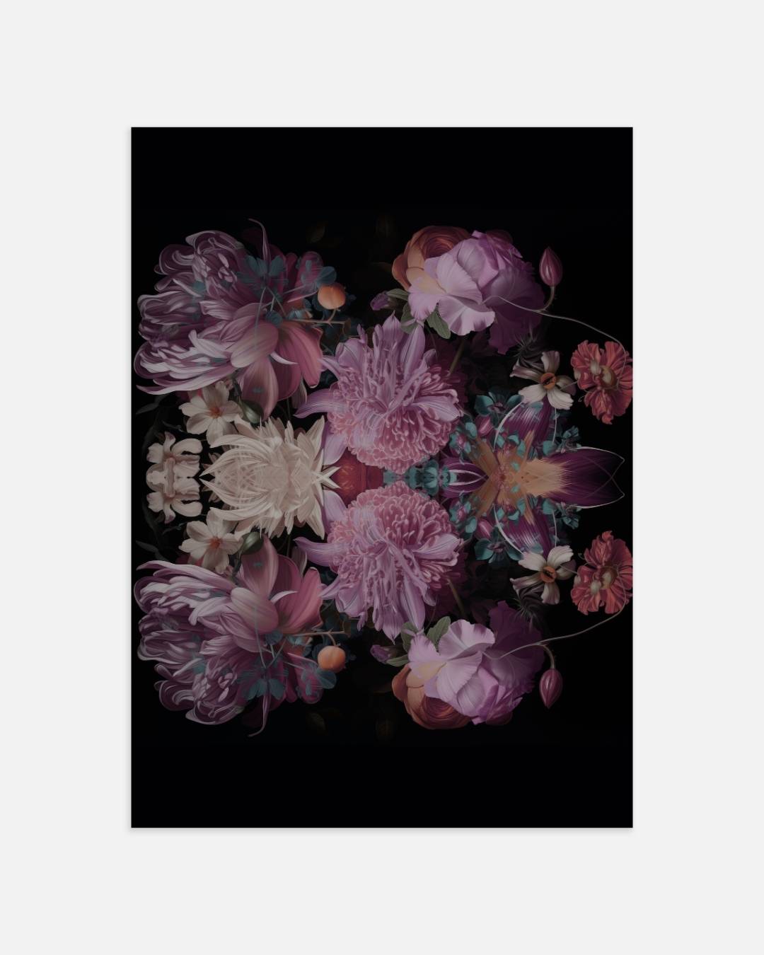 Bloemrijke symmetrie Poster