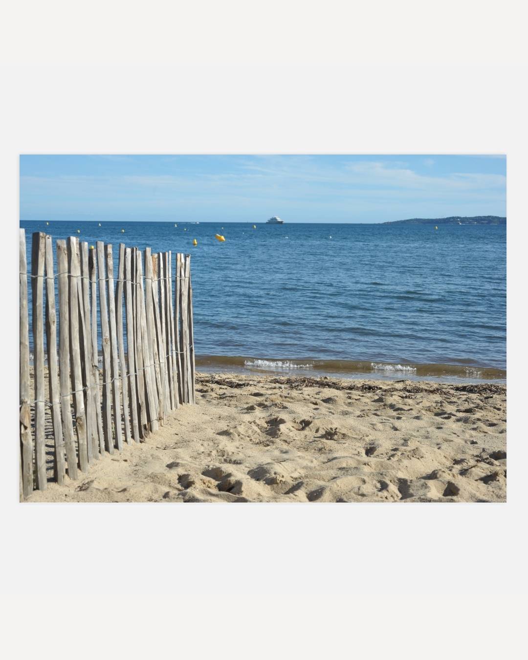 Rustiek strandzicht Poster