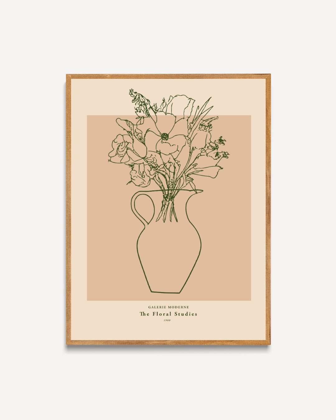 Vaas met veldbloemen Poster