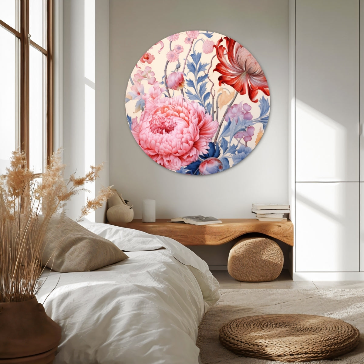 Bloemenpracht Muurcirkel-WallArtistic