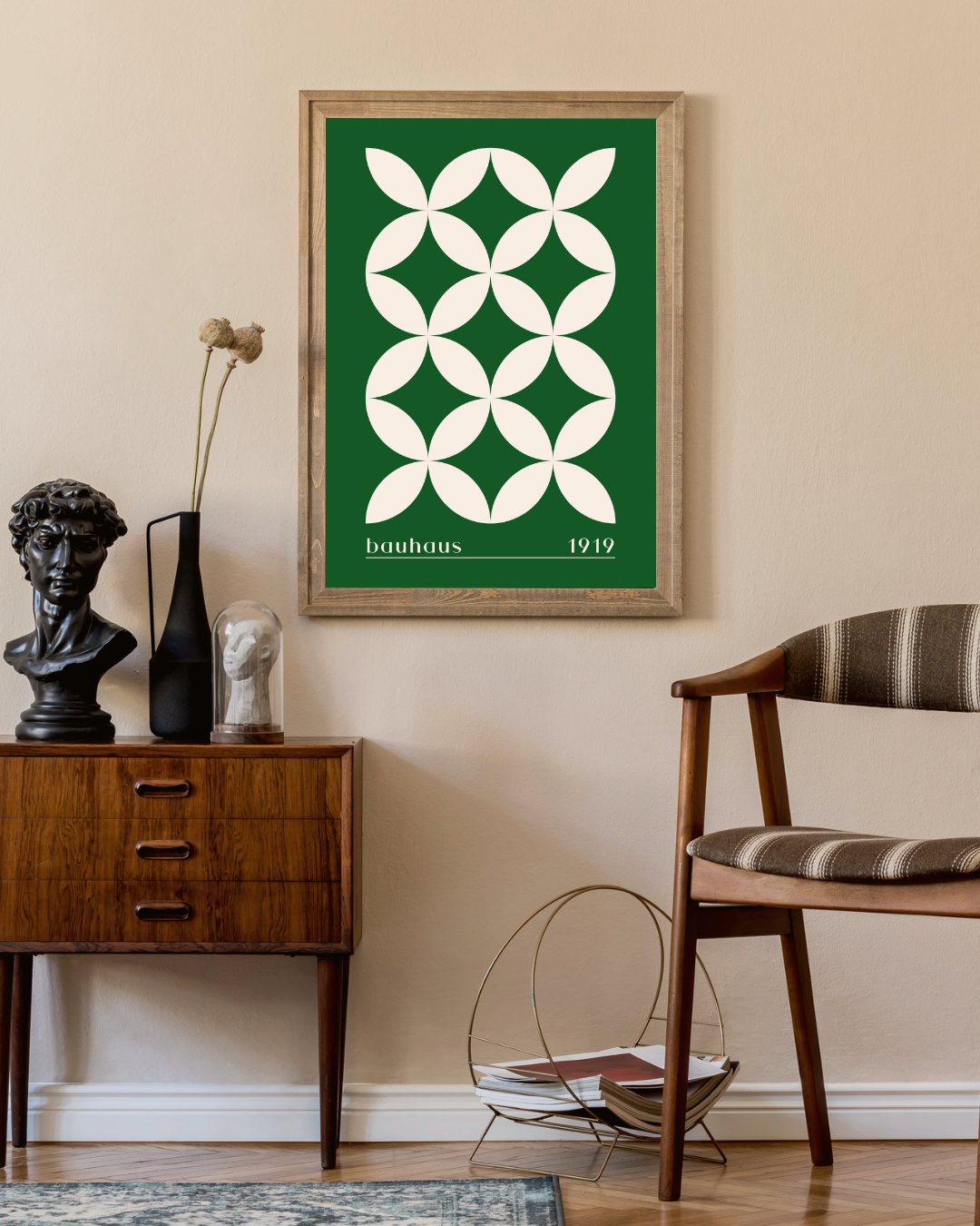 Bauhaus green 1919 Poster