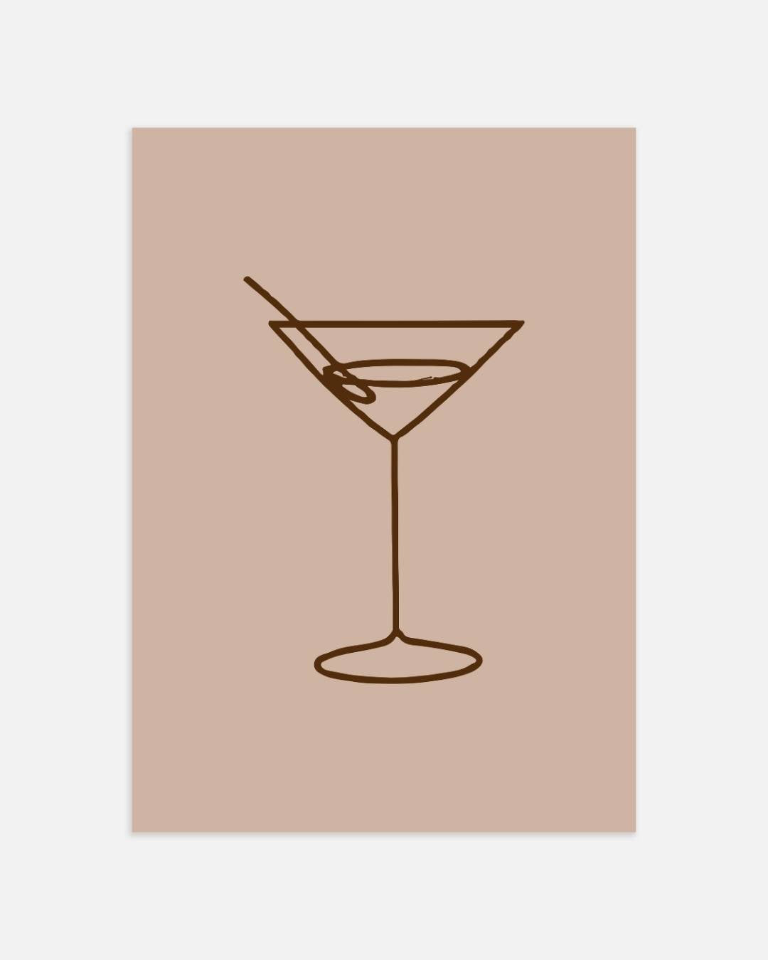 Cocktailglas Poster
