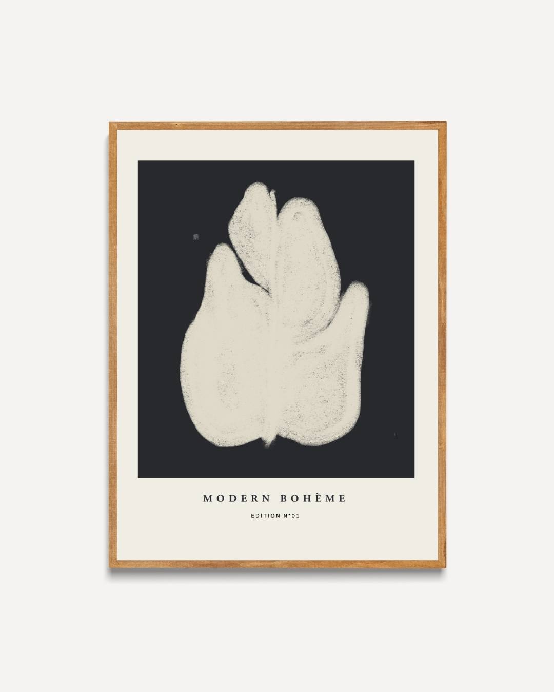 Monochroom blad Poster