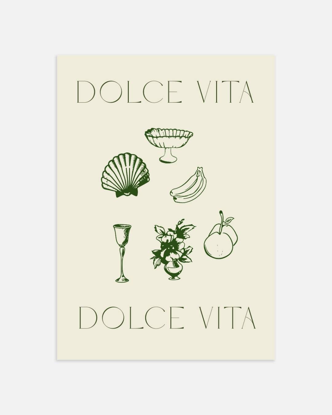 Dolce Vita stilleven Poster
