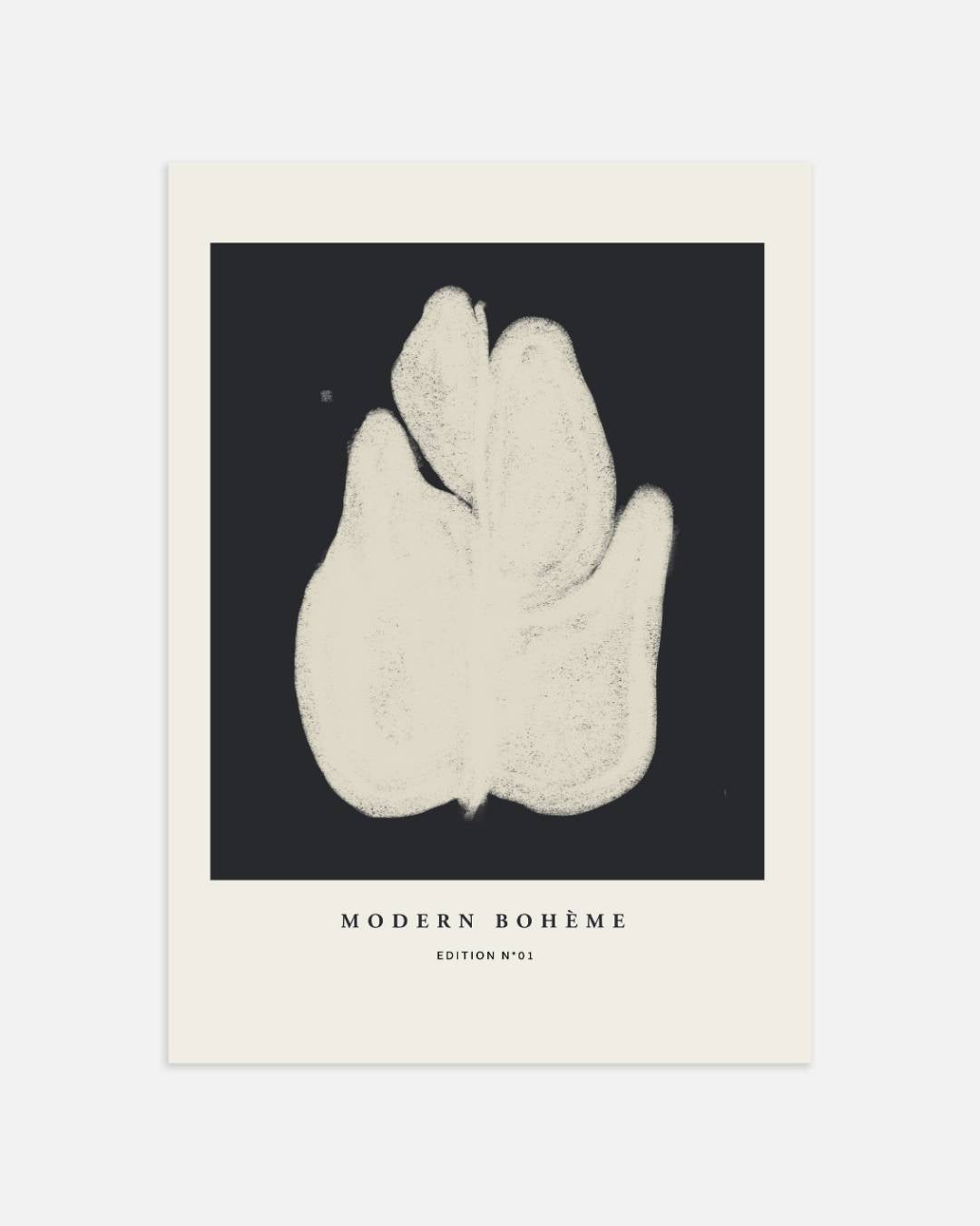 Monochroom blad Poster