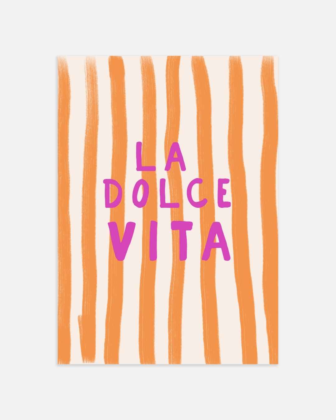 La Dolce Vita Stripes Poster