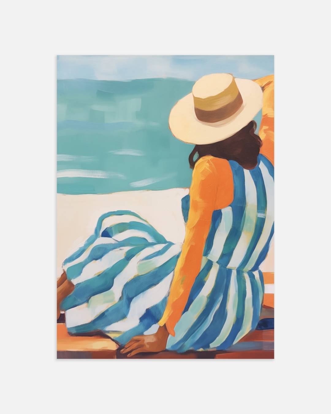 Zomerse stranddag Poster