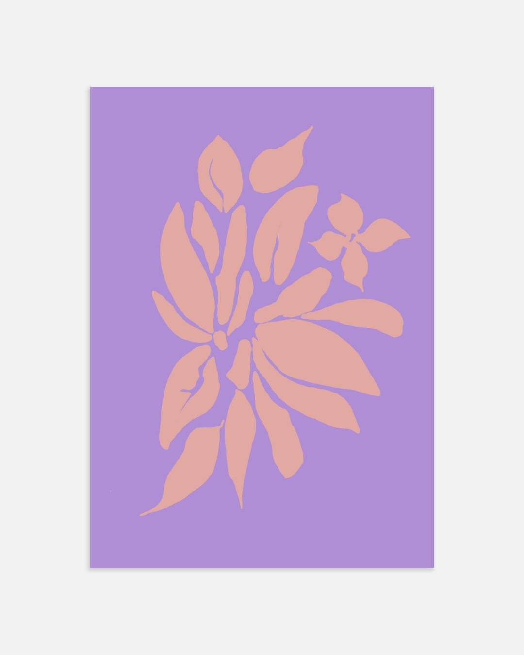 Abstracte bloemvormen Poster