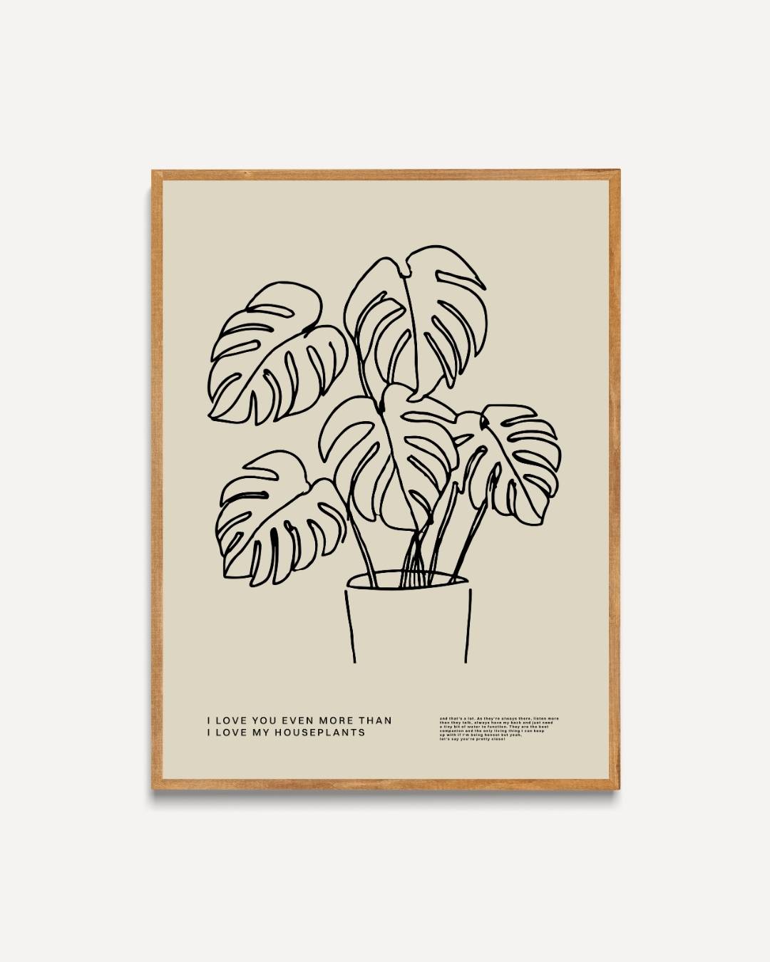 Monstera plant Poster