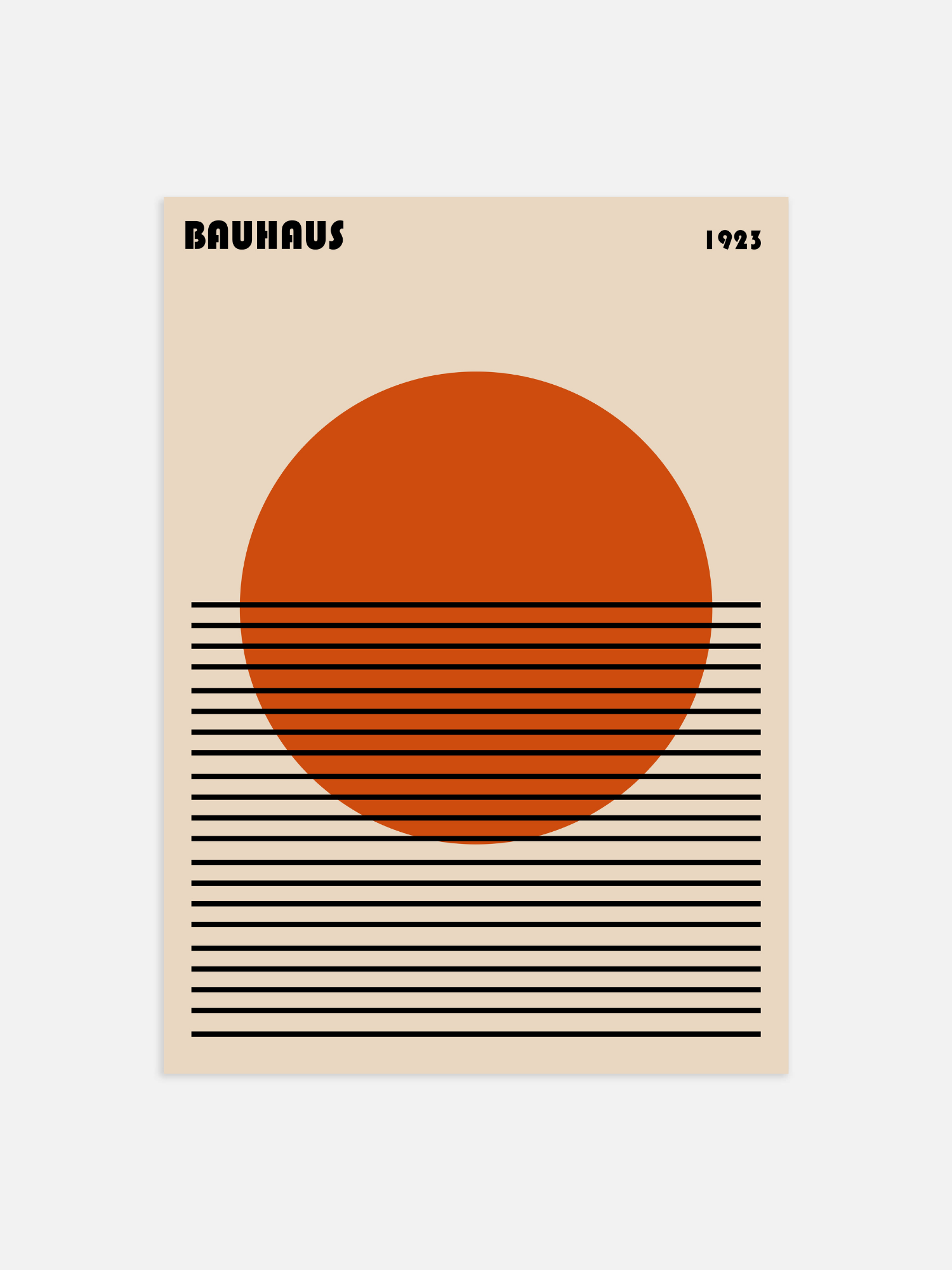 Bauhaus zon Poster