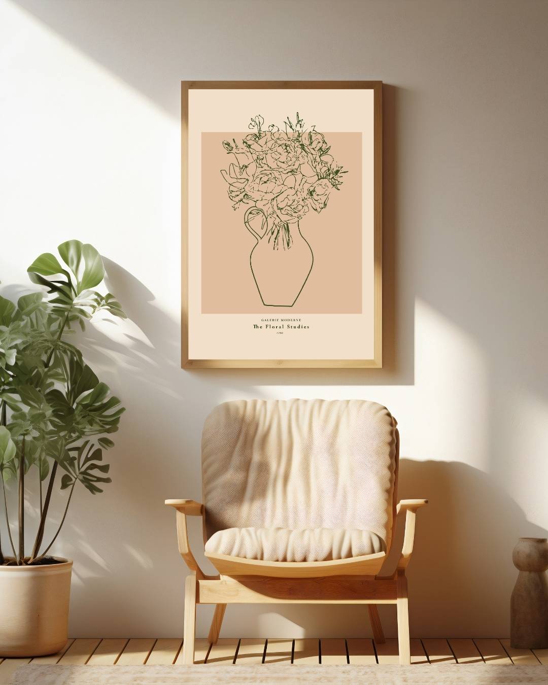 Elegante bloemenvaas Poster