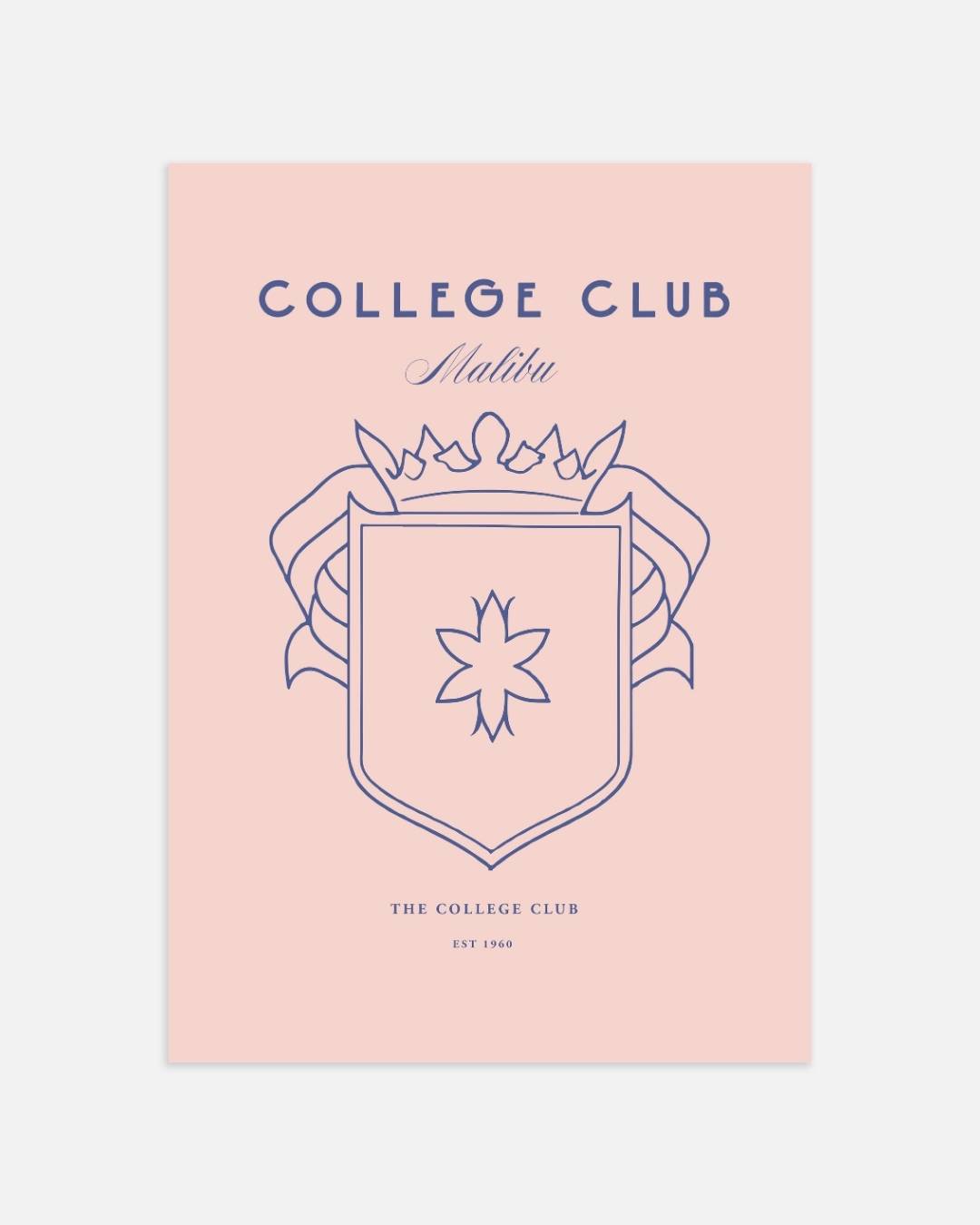 College Club Malibu est 1960 Poster