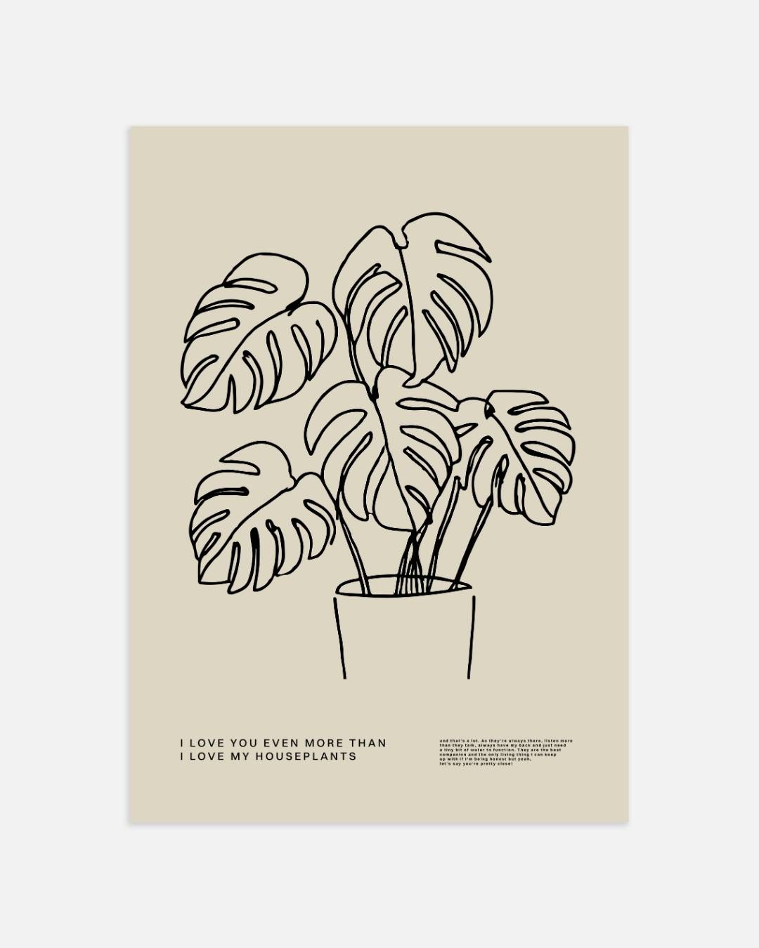 Monstera plant Poster