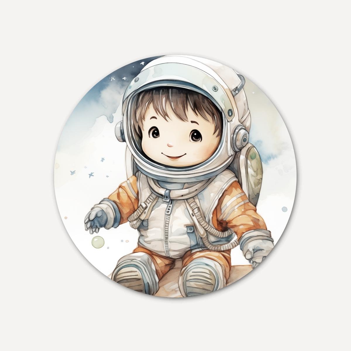 Ruimte avontuur Muurcirkel-WallArtistic