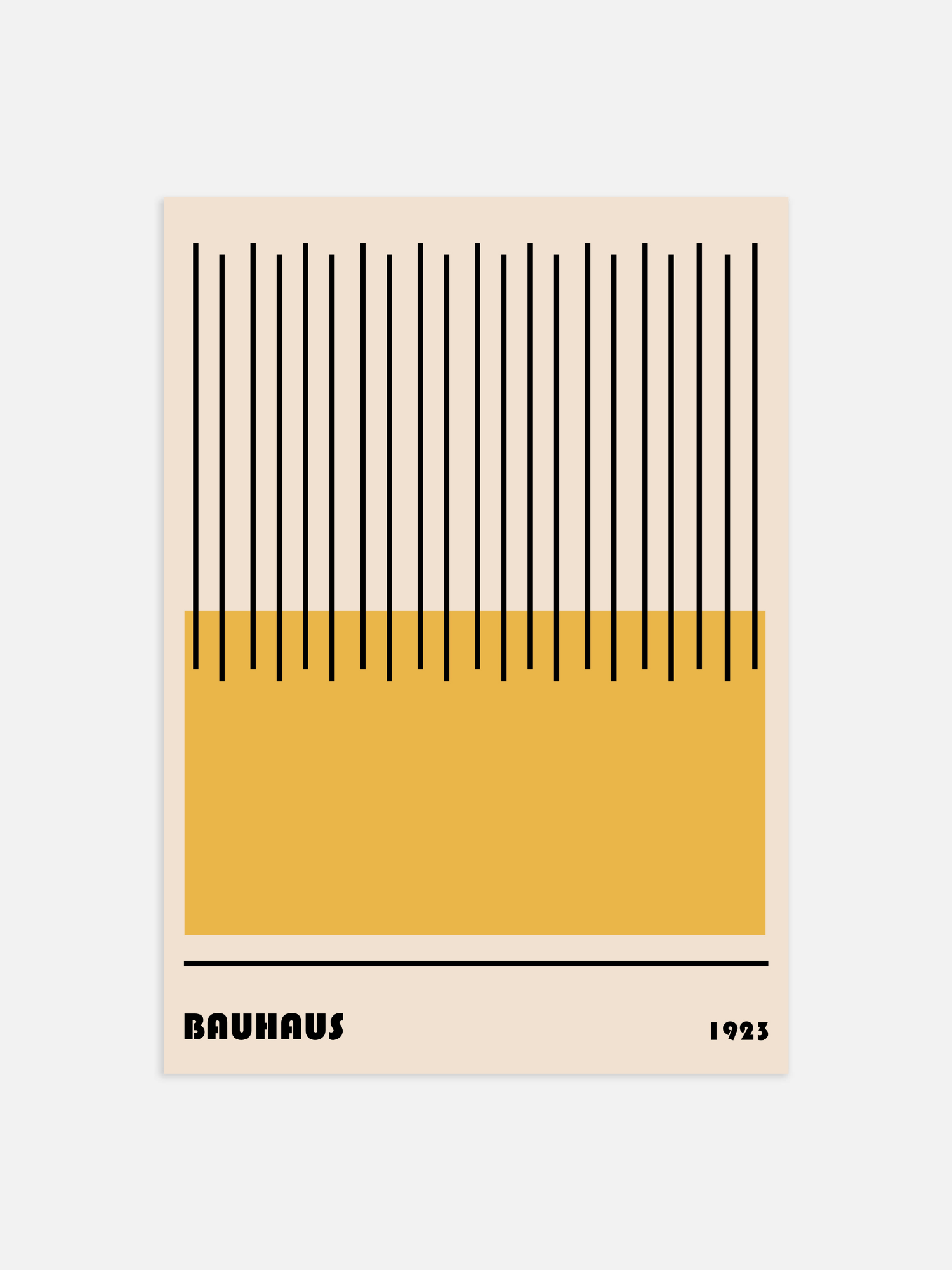 Bauhaus geel 1923 Poster