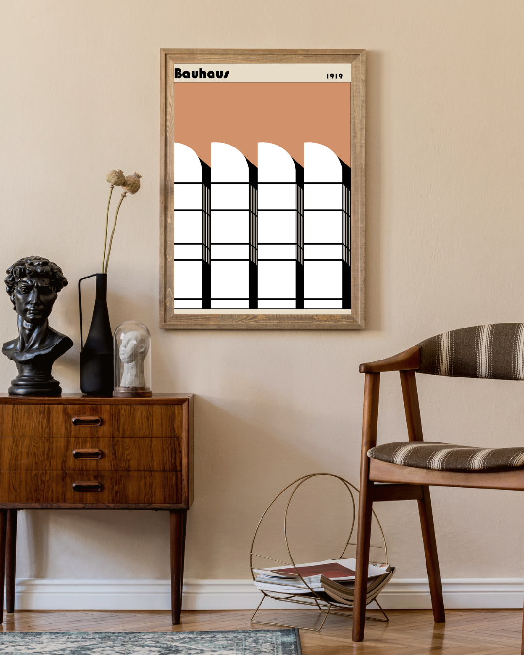 Bauhaus bruin Poster