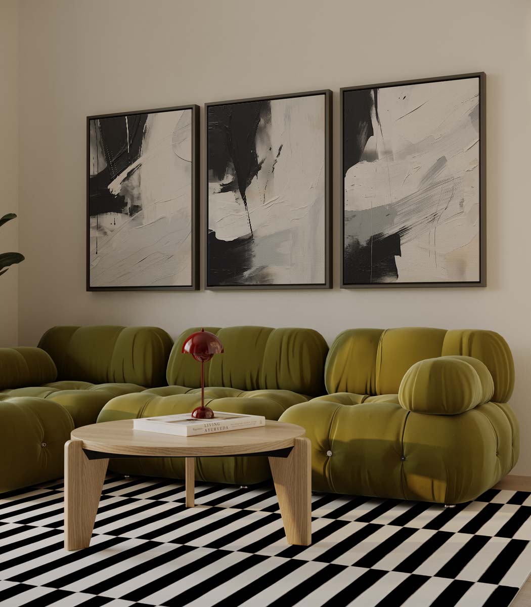 Zwart-wit contrast Kunstwerk-canvas-dibond-plexiglas-wanddecoratie-WallArtistic