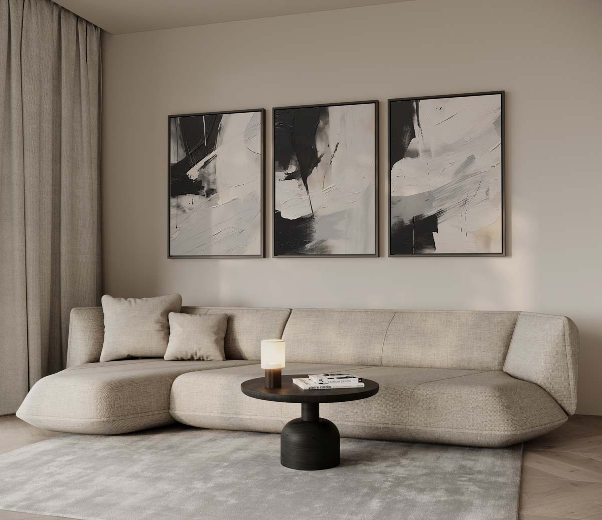 Zwart-wit contrast Kunstwerk-canvas-dibond-plexiglas-wanddecoratie-WallArtistic
