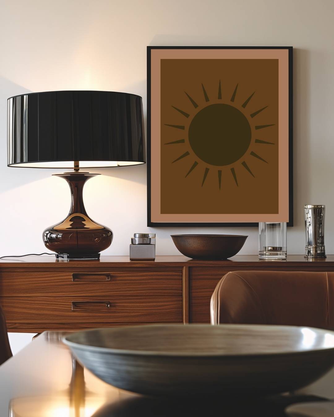 Zon minimalistisch Poster