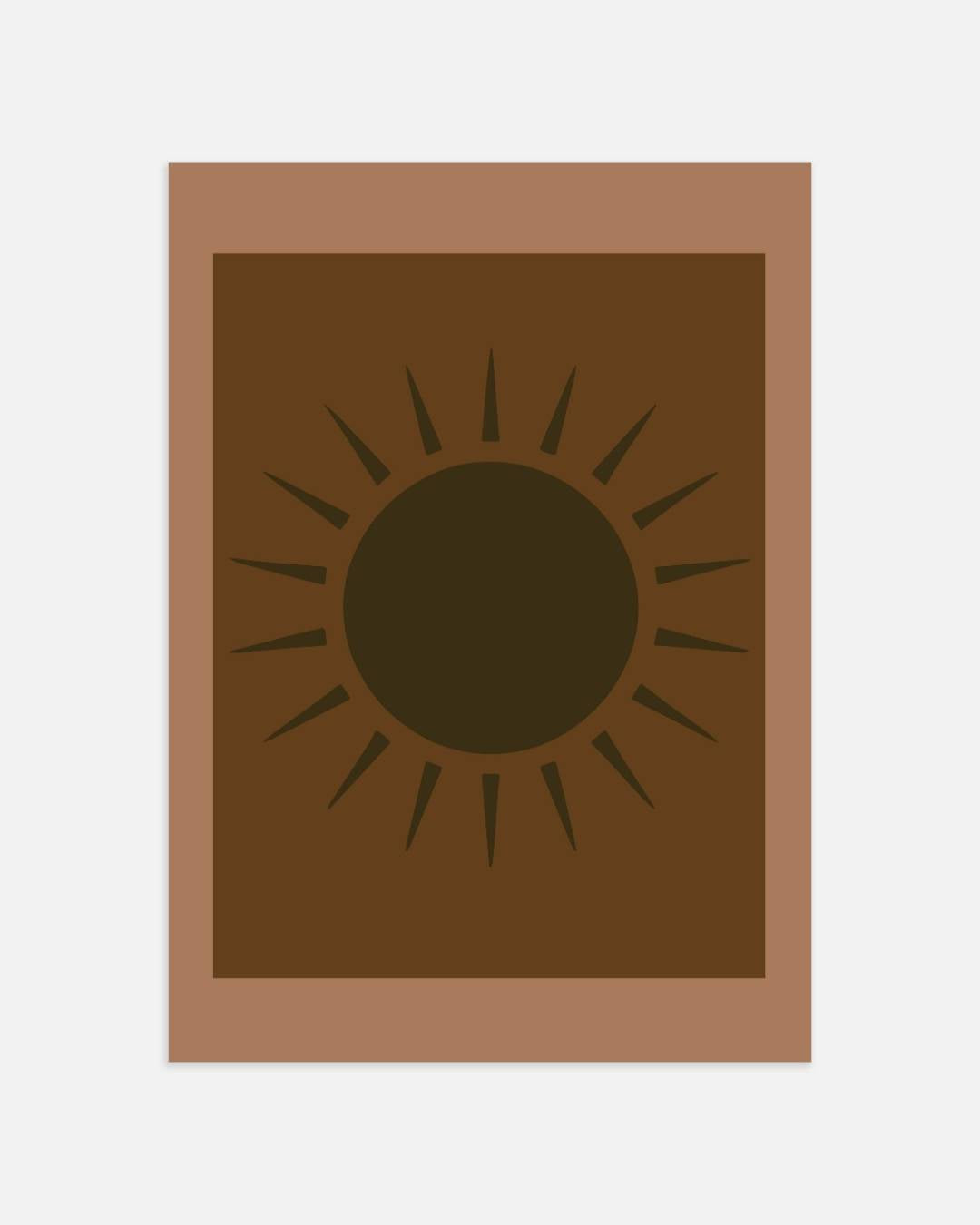 Zon minimalistisch Poster