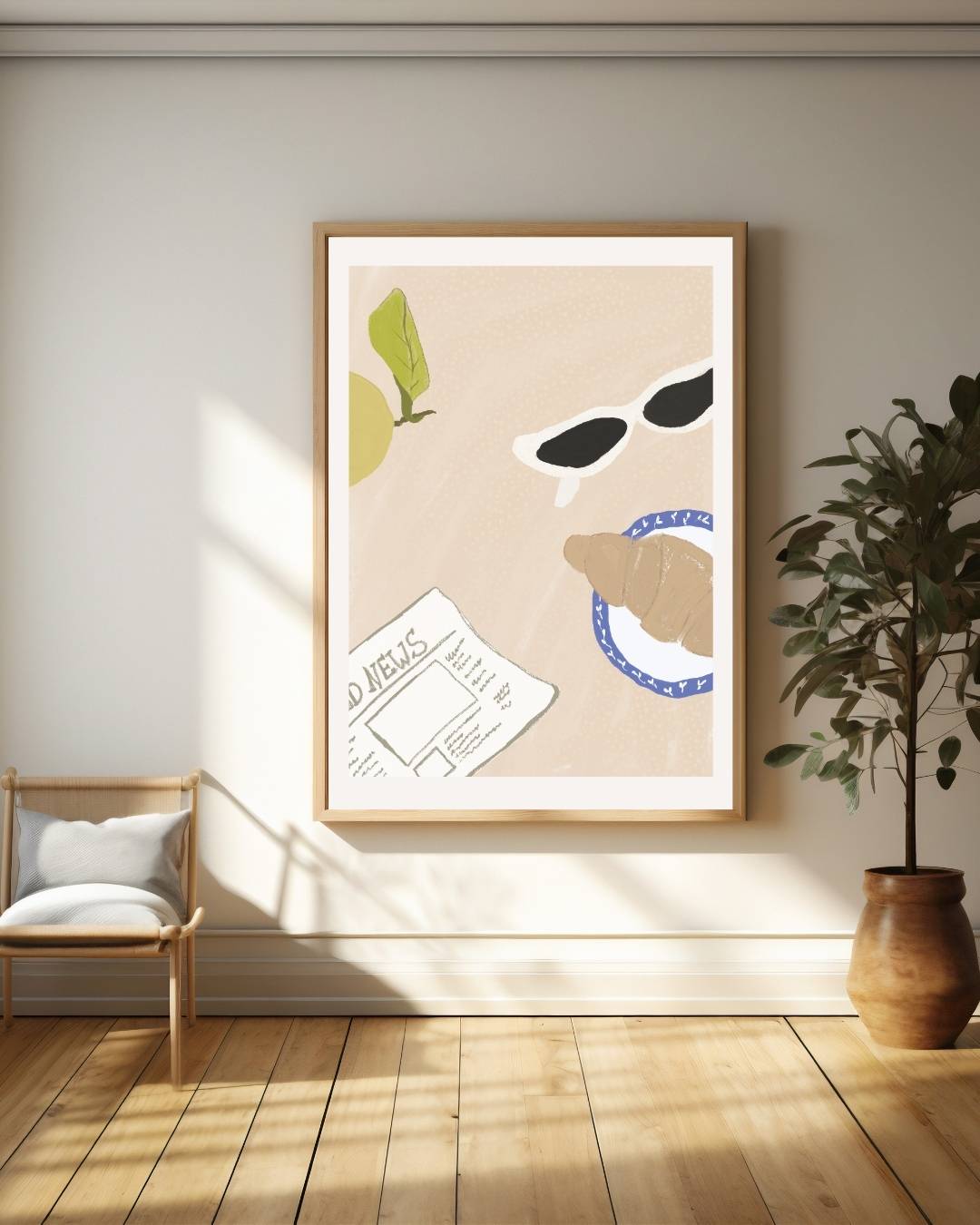 Ontspannen strand Poster