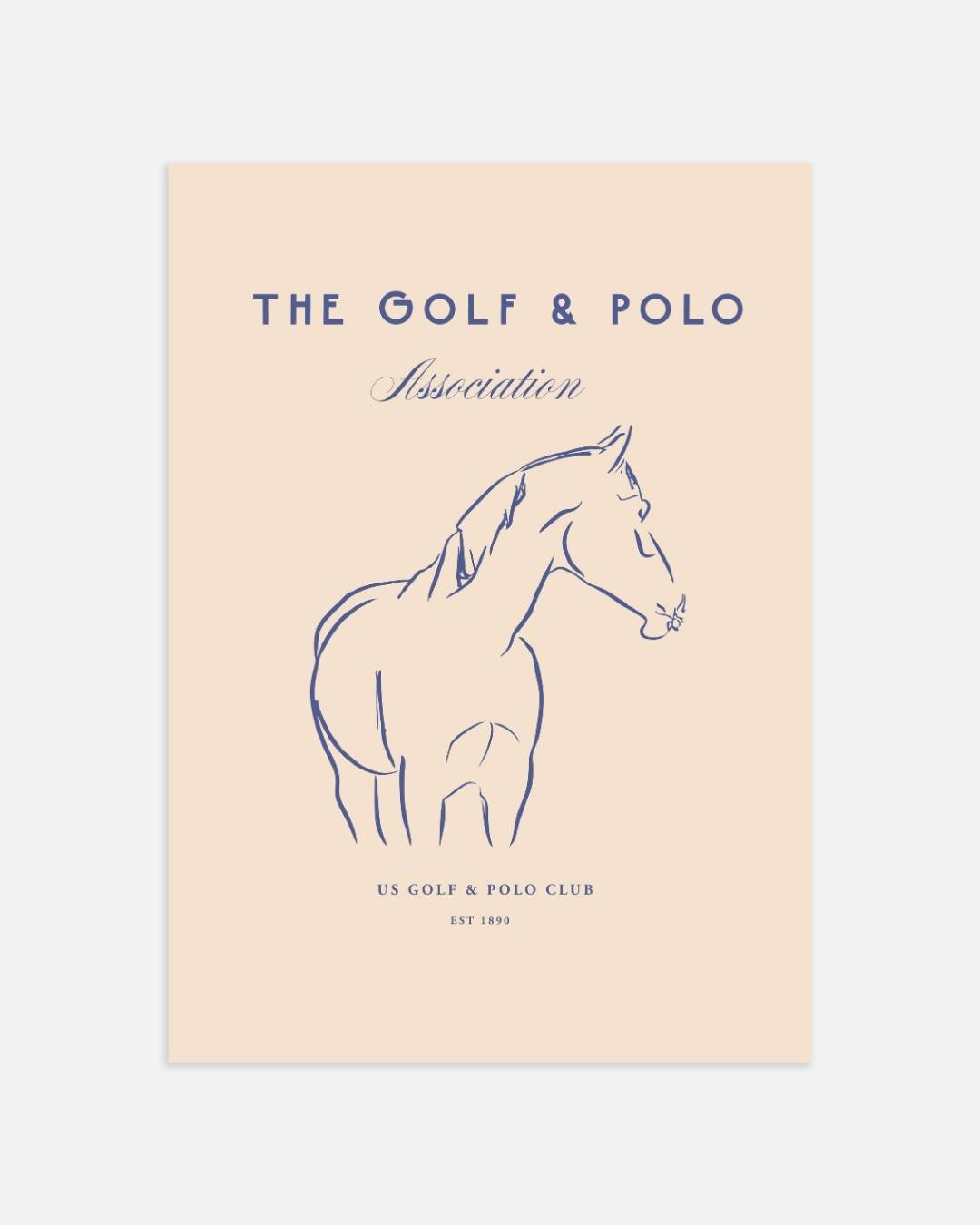 The Golf & Polo Association paard Poster