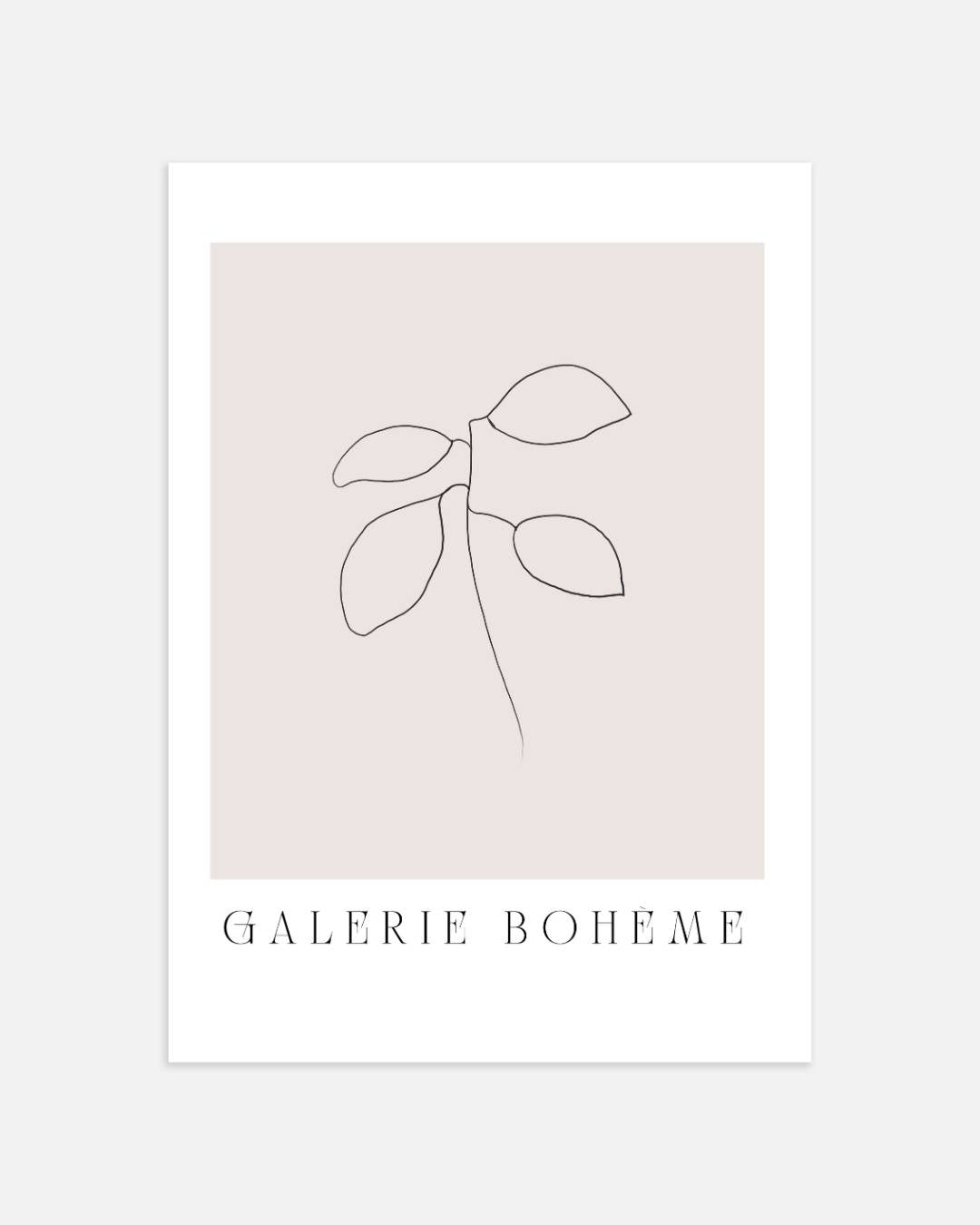 Galerie blad boheme Poster